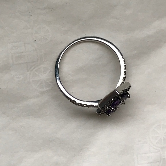 Amethyst 925 sterling silver ring - Picture 4 of 11